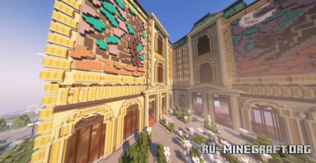  Largest yellow city building  Minecraft