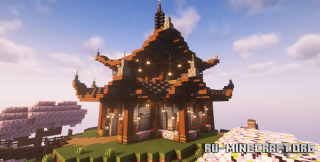  Japanese Mountain Palace  Minecraft