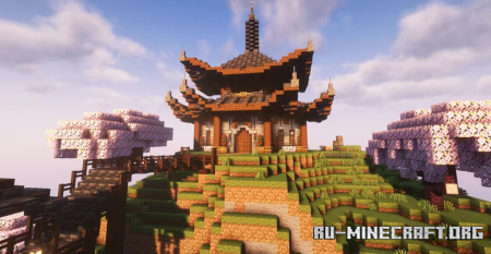  Japanese Mountain Palace  Minecraft