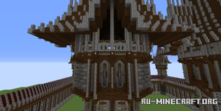  Medieval wall with towers  Minecraft