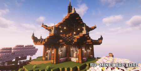  Japanese Mountain Palace by AMS_THE_BEST  Minecraft