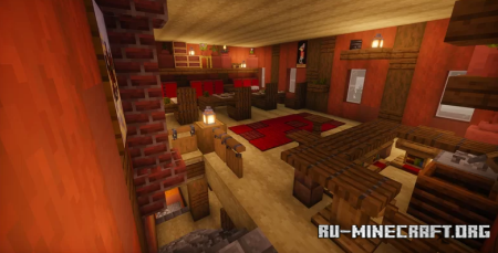  restaurant fully decorated  Minecraft