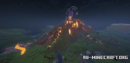  Nether Portal near the lake village of Undershade  Minecraft