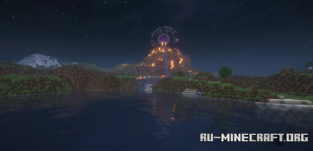  Nether Portal near the lake village of Undershade  Minecraft