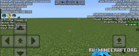   F1  F3  Minecraft PE 1.21