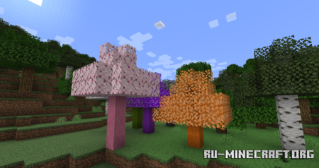  Colourful Trees Stone And Water  Minecraft 1.20.1