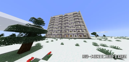  Panel-winter ussr house  Minecraft