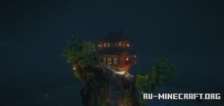  Chinese Flying Island Tower  Minecraft 1.21.8