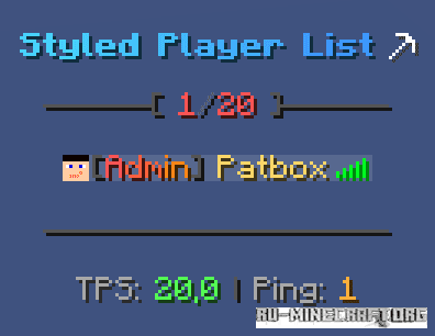 Скачать Styled Player List для Minecraft 1.21.10 Скачать Styled Player List для Minecraft 1.21.10