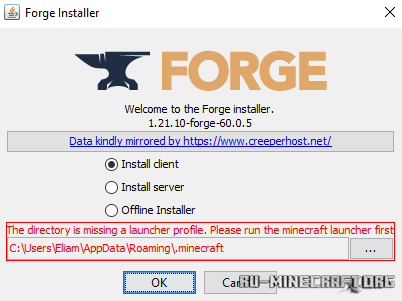Скачать Minecraft Forge для Minecraft 1.21.10 Скачать Minecraft Forge для Minecraft 1.21.10