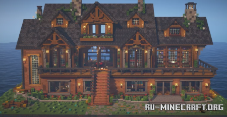  Wooden Mansion  Detailed Interiors  Minecraft