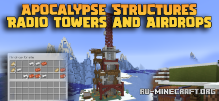  Apocalypse Structures Radio Towers And Airdrops  Minecraft 1.20.1