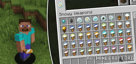 Snowy Weaponry  Minecraft 1.21.8