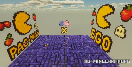 ������� Pacman Map - MiniGames ��� Minecraft