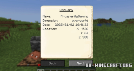  Gravestone  Minecraft 1.21.10