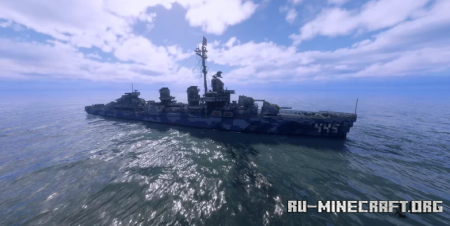 ������� USS Fletcher (DD-445) ��� Minecraft