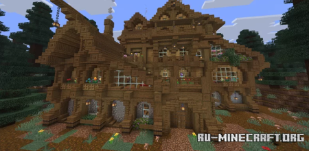 ������� Large Wooden House - The Witchwood Manor ��� Minecraft