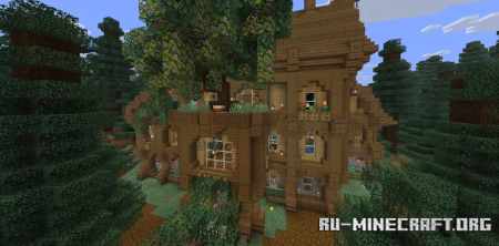 ������� Large Wooden House - The Witchwood Manor ��� Minecraft