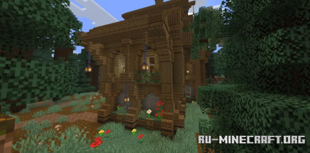 ������� Large Wooden House - The Witchwood Manor ��� Minecraft