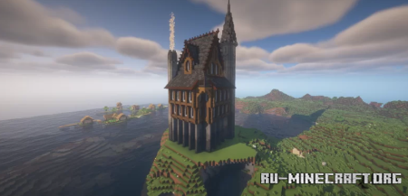 ������� Medieval Mansion on a Tall Foundation for Survival ��� Minecraft