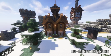 Snow Mountain House of Cartography  Minecraft