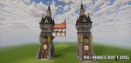 ������� Medieval: Ghast station tower ��� Minecraft