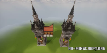 ������� Medieval: Ghast station tower ��� Minecraft