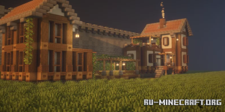 ������� Medieval Bundle � Two Houses & Castle Wall ��� Minecraft