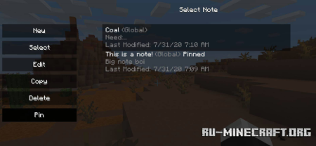  Notes  Minecraft 1.21.10