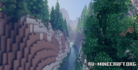 ������� The dolomites 2400 x 2400 survival ��� Minecraft