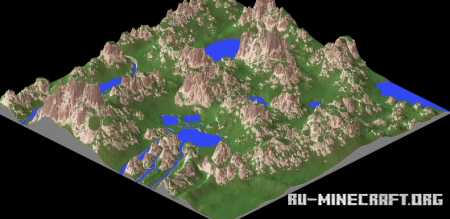 ������� The dolomites 2400 x 2400 survival ��� Minecraft