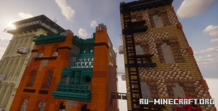  New York street by Mineraf7  Minecraft