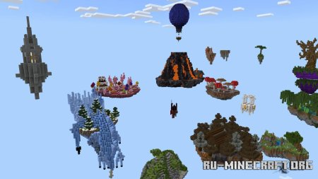  Skyblock Fantasy - New Islands big  Minecraft PE