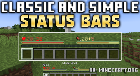  Classic And Simple Status Bars  Minecraft 1.20.2