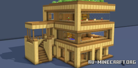  Modern Starter House  Fully Decorated Interior  Minecraft