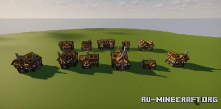 ������� Medieval Village Bundle - 11 Houses Pack ��� Minecraft