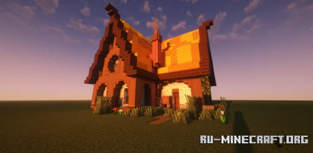 ������� Yellow Lodge, A Simple Medieval Fantasy Home ��� Minecraft