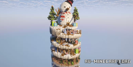 ������� Christmas Parkour - Parkour Spiral Challenge ��� Minecraft
