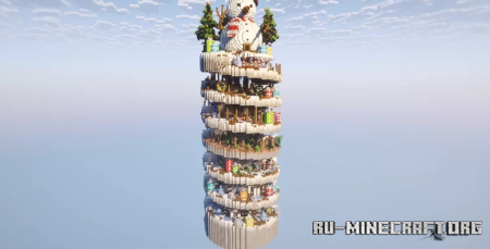 ������� Christmas Parkour - Parkour Spiral Challenge ��� Minecraft