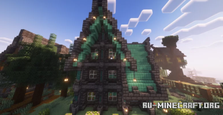 ������� Slate House with a Copper Roof ��� Minecraft
