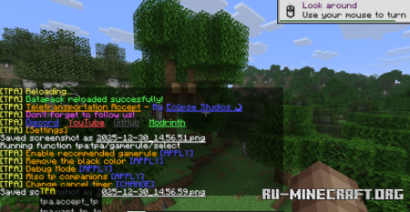 ������� Teletransportation Accept ��� Minecraft 1.21.11