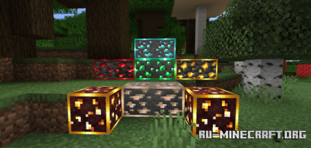 ������� Glowing Ores Borderful Edition ��� Minecraft 1.21.11