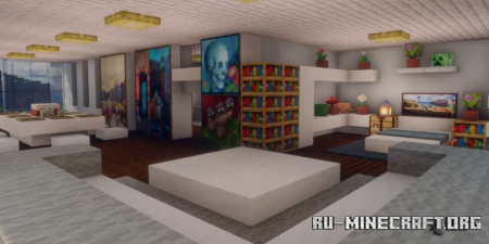 ������� Hi-tech survival house (with interior) ��� Minecraft