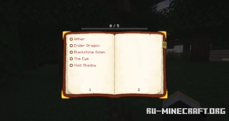 ������� Boss Checklist ��� Minecraft 1.21.11