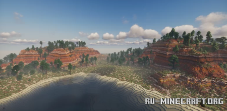 ������� Pine Mesa 1024 x 1024 Survival map ��� Minecraft
