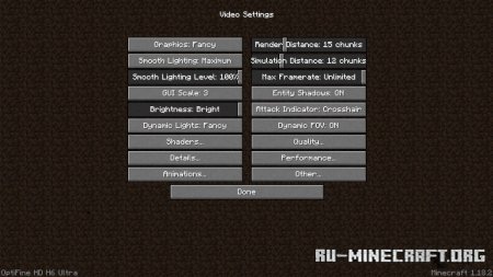 ������� OptiFine HD ��� Minecraft 1.21.11