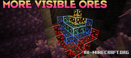 ������� More Visible Ores ��� Minecraft 1.21