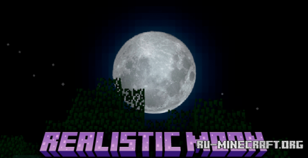 ������� Realistic Moon ��� Minecraft 1.21