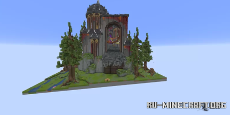 ������� castle with a portal ��� Minecraft