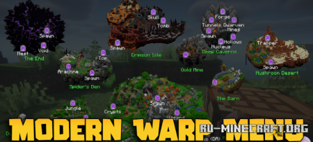 ������� Modern Warp Menu ��� Minecraft 1.21.11